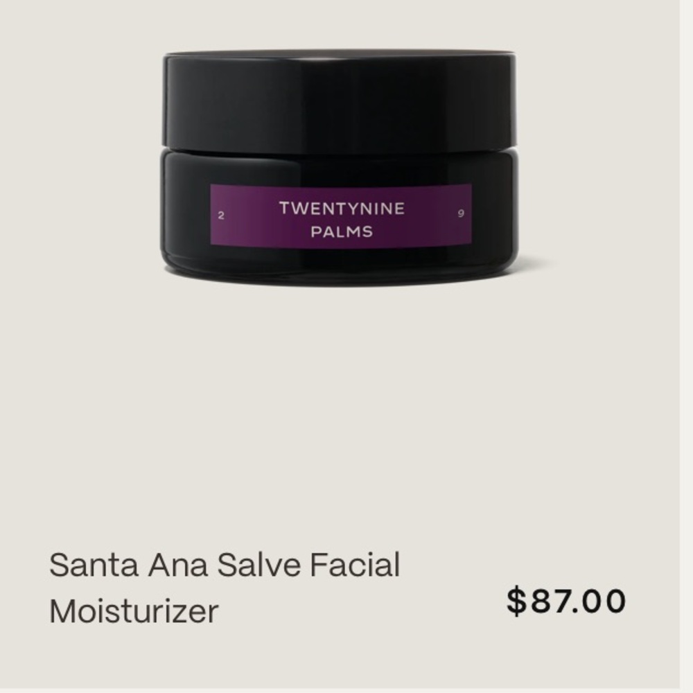 29 Palms Santa Ana Facial Moisturizer NIB